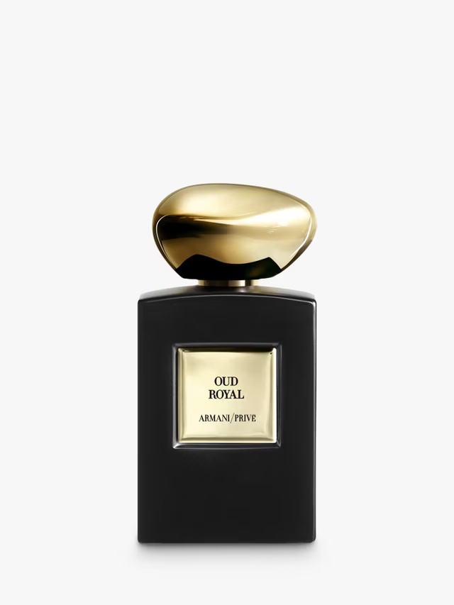 Flacon Oud Royal, eau de parfum orientale, vue de face sur fond neutre.