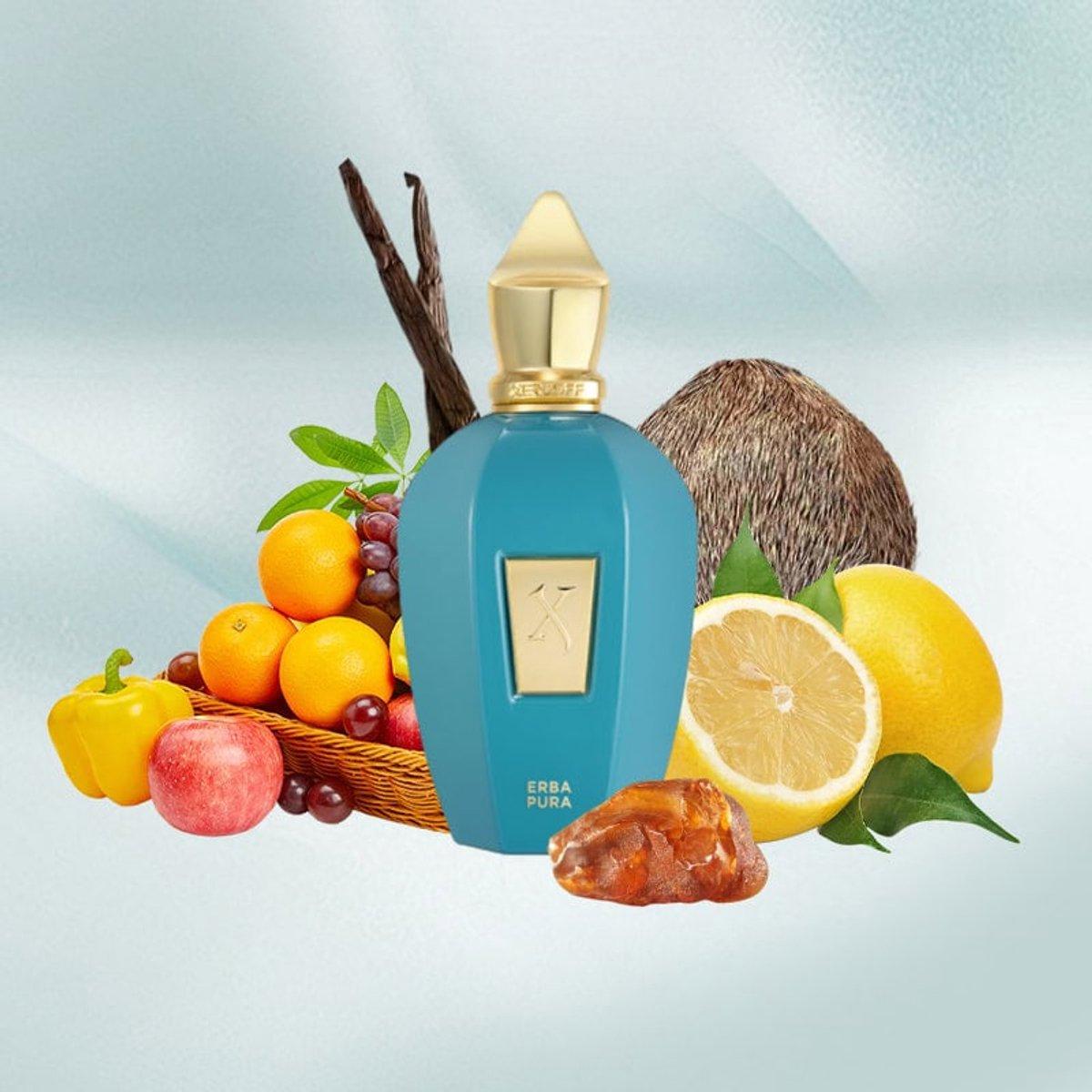 ERBA PURA (Xerjoff) EAU DE PARFUM, vue rapprochée du produit.