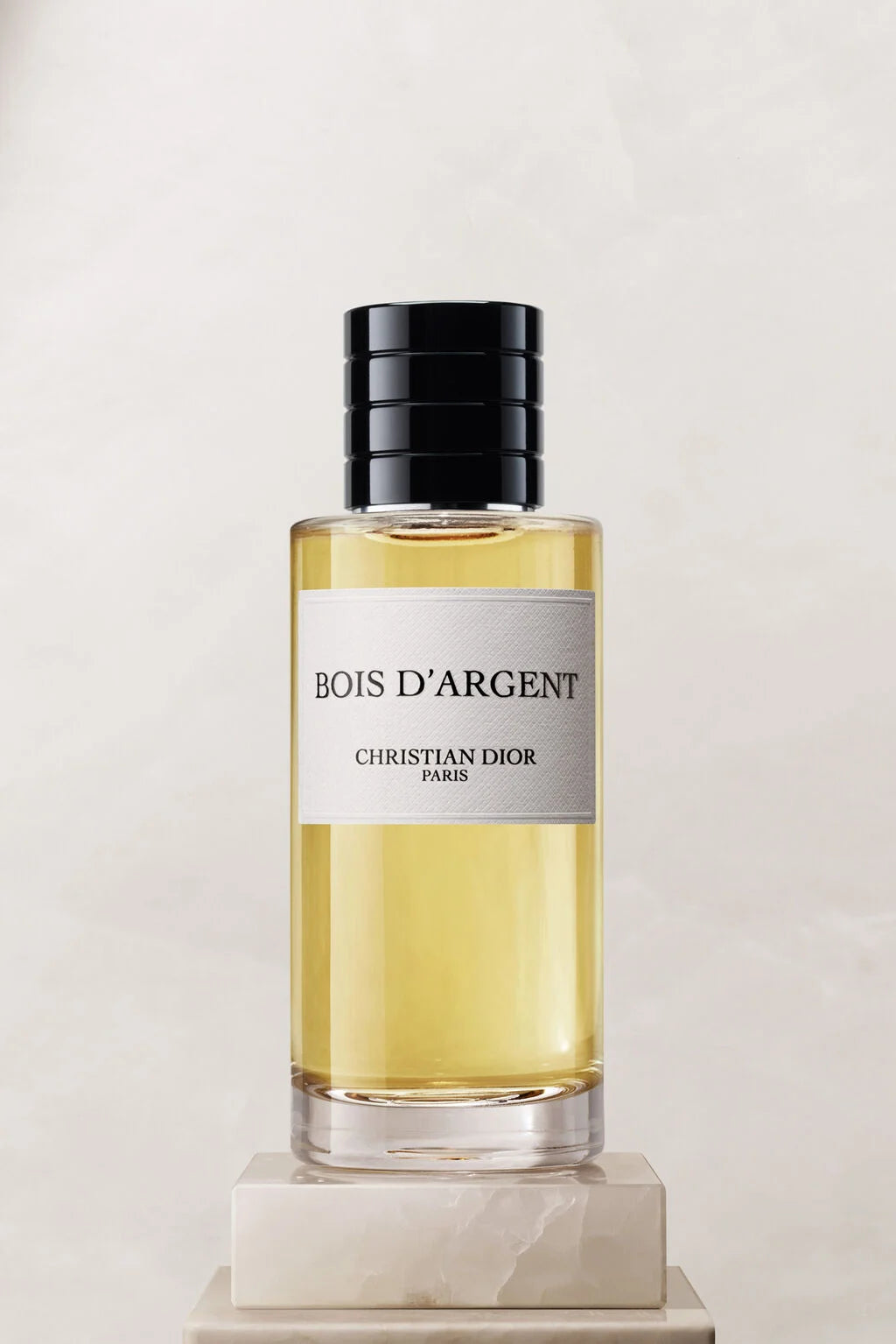 Flacon Dior Bois d'Argent Collection Privée, eau de parfum, vue de face.