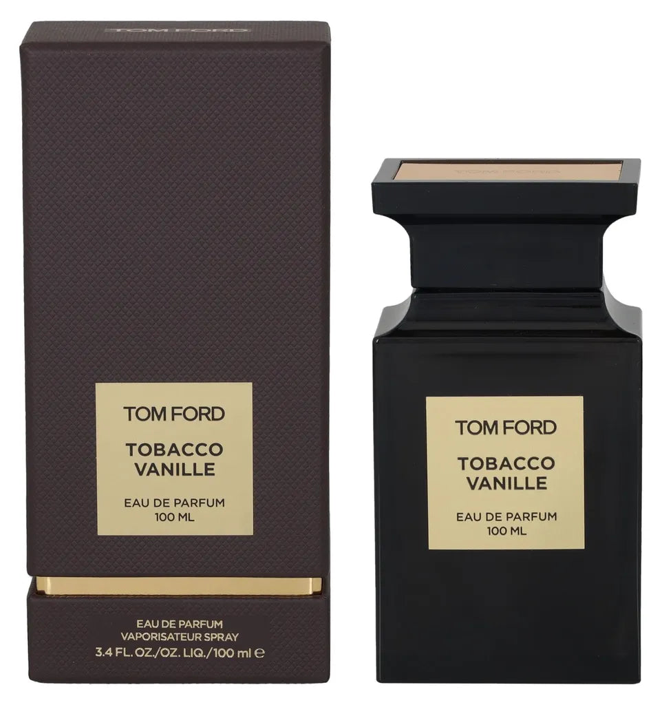 Flacon Tom Ford Tobacco Vanille, eau de parfum 100 ml, vue de face.