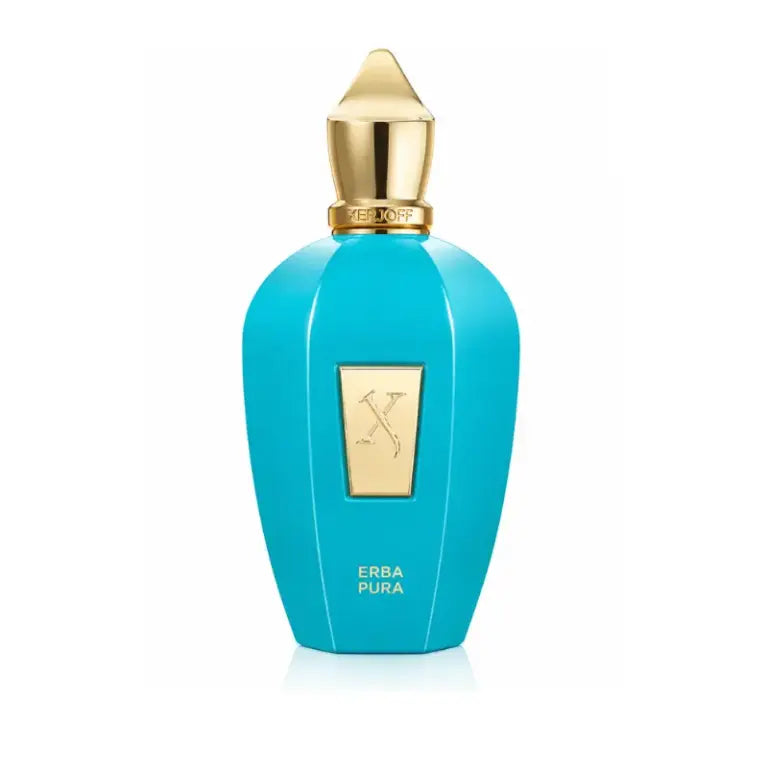 Flacon Erba Pura de Xerjoff, eau de parfum, vue de face sur fond neutre.