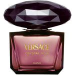 Flacon Versace Crystal Noir, eau de parfum femme, vue de face.